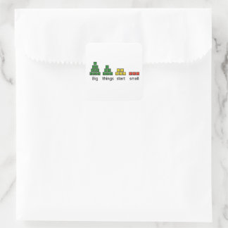 ステッ感動的ク、ラベル スクエアシール