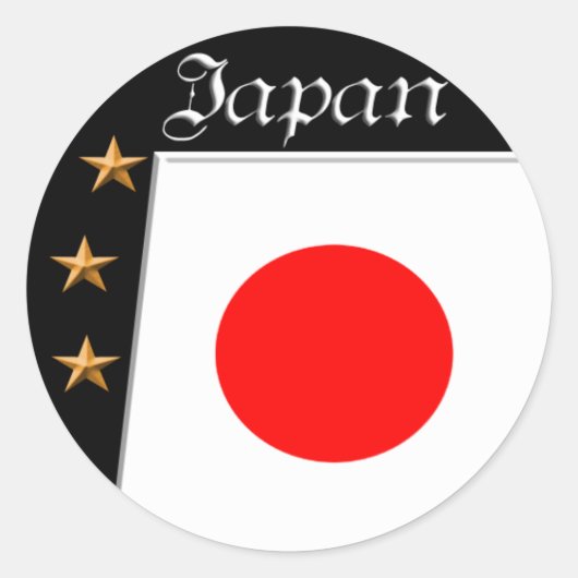 ステッ日本のク ラウンドシール (正面)