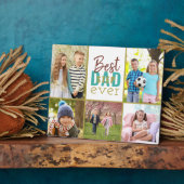 ステッ最高のプダードエバーティール（緑がかった色）5 Photo Collage フォトプラーク (側面)