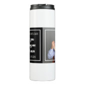 ステッ最高のプパパが父の日に幸せな写真   タンブラー (裏面)