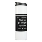 ステッ最高のプパパが父の日に幸せな写真   タンブラー (回転右)