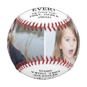 ステッ最高のプパパEver 2 Photo Father's Day 野球ボール (正面)