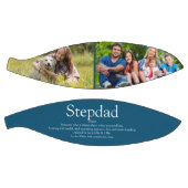 ステッ最高のプ父のStepdadの定義フォトブルー バスケットボール (パネル)