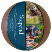 ステッ最高のプ父のStepdadの定義フォトブルー バスケットボール (縦)