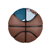 ステッ最高のプ父のStepdadの定義フォトブルー ミニバスケットボール (右)