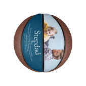 ステッ最高のプ父のStepdadの定義フォトブルー ミニバスケットボール (縦)