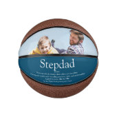 ステッ最高のプ父のStepdadの定義フォトブルー ミニバスケットボール (正面)