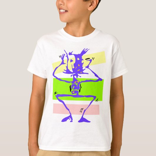 ステッ熱狂するク図形 Tシャツ (正面)