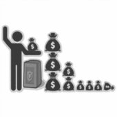 ステッ独身のクフィギュア$ シール (正面)