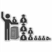 ステッ独身のクフィギュア$ シール (正面)