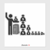 ステッ独身のクフィギュア$ シール (シート)