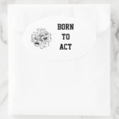 ステッ生まれクを実行するには 楕円形シール (バッグ)