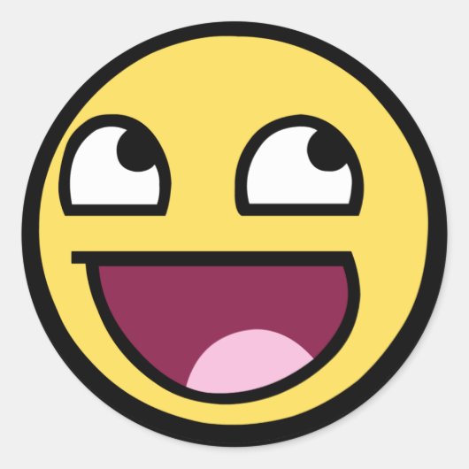 ステッ素晴らしカー ラウンドシール (正面)