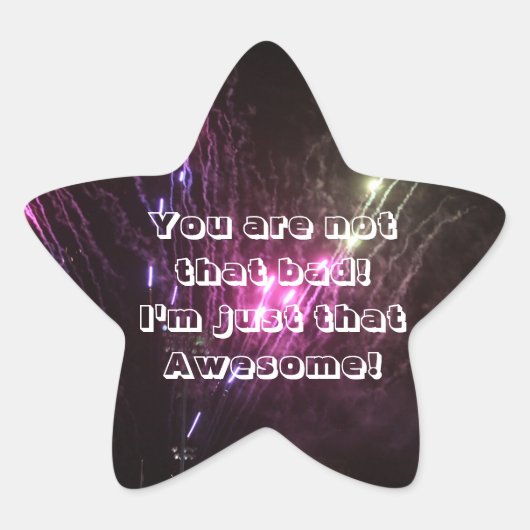 ステッ素晴らしカー 星シール (正面)