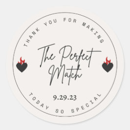 ステッ結婚カーさん ラウンドシール