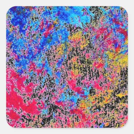 ステッ絵を描ク スクエアシール (正面)