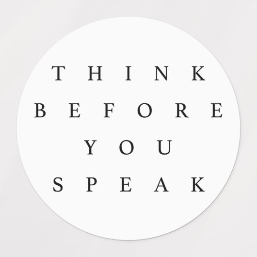 ステッ考えクを設定する前に話ステックを設定 ラベル (デザイン1)