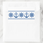 ステッ航海のクカスタムカー 長方形シール (バッグ)