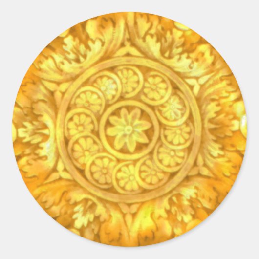 ステッ華美ク封筒用シール ラウンドシール (正面)