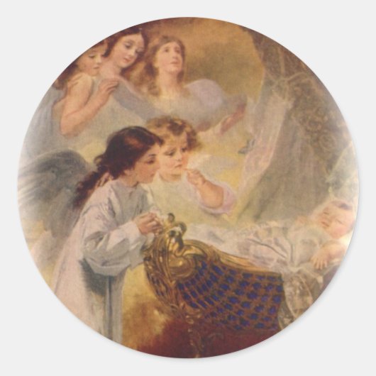 ステッ賛美カー：'s Bliss ラウンドシール (正面)