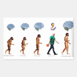 ステッ遊カー – 男の中 長方形シール