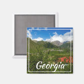 ステパンツミンダカズベギジョージアGergetiコーカス マグネット (正面/裏面)