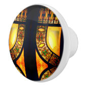 ステビクトリアンガラスエレガント戸 セラミックノブ (右)