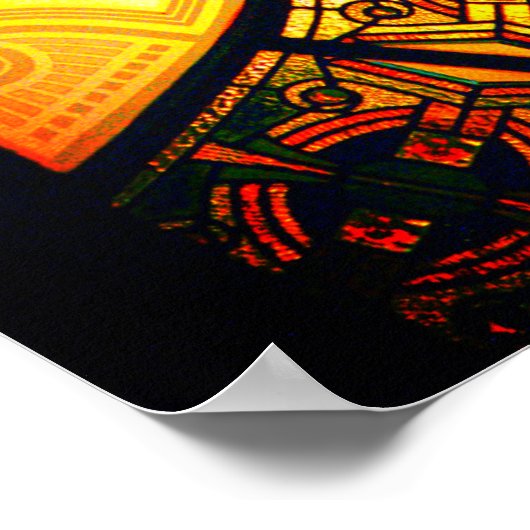 ステビクトリアンガラスエレガント戸 ポスター (角)