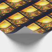 ステビクトリアンガラスエレガント戸 ラッピングペーパー (角)