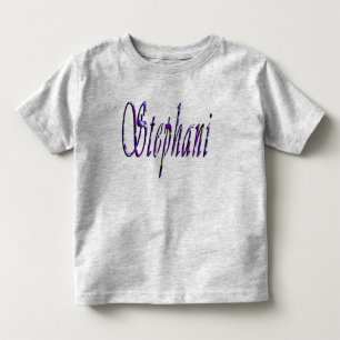 ステファニー, 名前, ロゴ, 幼児用 グレー Tシャツ