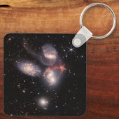 ステファンのクインテット5銀河系の深い分野 キーホルダー (裏面)