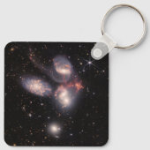ステファンのクインテット5銀河系の深い分野 キーホルダー (裏面)