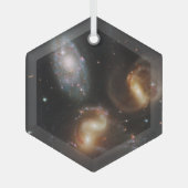 ステファンのクインテット：銀河系銀河の残骸 ガラスオーナメント (正面)