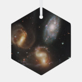 ステファンのクインテット：銀河系銀河の残骸 ガラスオーナメント (裏面)