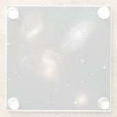 ステファンのクインテット：銀河系銀河の残骸 ガラスコースター (裏面)