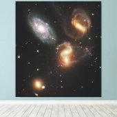 ステファンのクインテット:銀河系銀河の残骸 キャンバスプリント (インサイチュ (ウッドフロア))