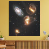 ステファンのクインテット:銀河系銀河の残骸 キャンバスプリント (インサイチュ (リビング))