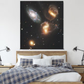 ステファンのクインテット:銀河系銀河の残骸 キャンバスプリント (インサイチュ (寝室))