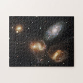 ステファンのクインテット:銀河系銀河の残骸 ジグソーパズル (横)