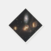 ステファンのクインテット:銀河系銀河の残骸 スタンダードカクテルナプキン (角)