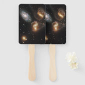 ステファンのクインテット:銀河系銀河の残骸 ハンドファン (正面&裏面)