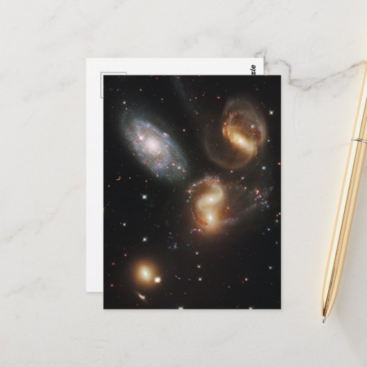 ステファンのクインテット：銀河系銀河の残骸 ポストカード (正面/裏面インサイチュ)