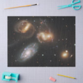ステファンのクインテット:銀河系銀河の残骸 薄葉紙 (クラフト)