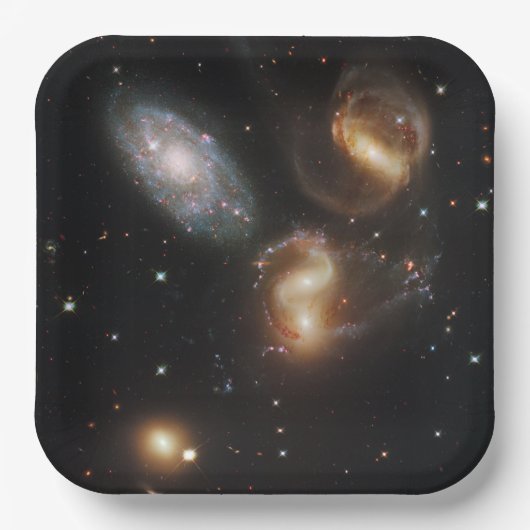 ステファンの五重奏：銀河の galactic 残骸 ペーパープレート (正面)