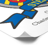 ステファンの少年の名前の意味heraldryシールドのポスター ポスター (角)