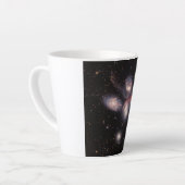 ステファンズクインテット5銀河系深いフィールドジェームズウェッブ カフェラテマグ (左アングル)