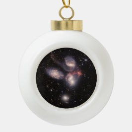 ステファンズクインテット5銀河系深いフィールドジェームズウェッブ セラミックボールオーナメント