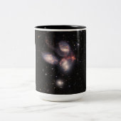 ステファンズクインテット5銀河系深いフィールドジェームズウェッブ ツートーンマグカップ (中央)