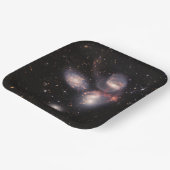 ステファンズクインテット5銀河系深いフィールドジェームズウェッブ ペーパープレート (傾斜あり)