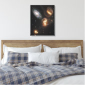ステファン五重星銀河系(ハッブル望遠鏡) キャンバスプリント (インサイチュ (寝室))